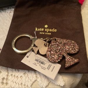 Brand New Kate Spade Glitter Key Chain with bag